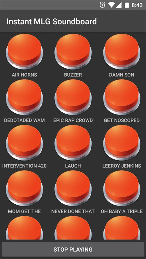 Instant Buttons Soundboard App .
